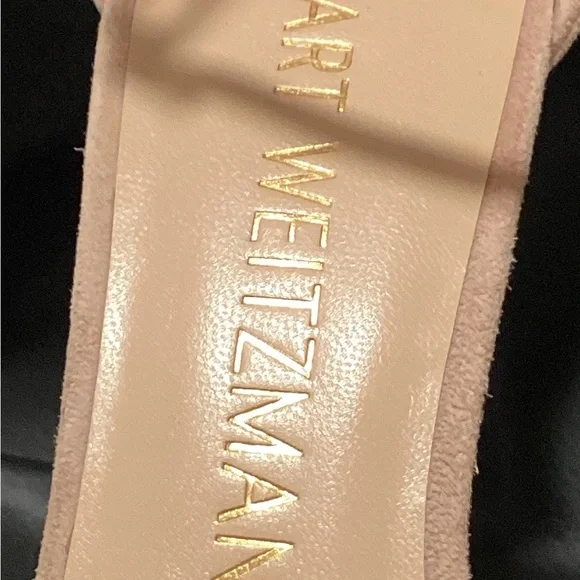 Stuart Weitzman “Nudest II” in Blush Pink Suede Ankle-Strap, Summer Heels 8 - Picture 8 of 9